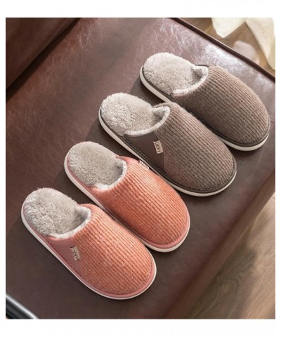 House Slippers for Women Men Knitted Winter Slip On Warm Memory Foam Slipper Plush Lining Indoor Outdoor Cozy Non-Slip Bedroo...