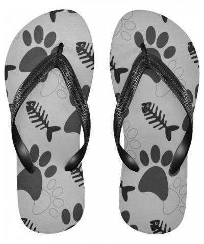 Black Dog Paws Fish Bone Womens Flip Flops Beach Sandals Casual Thong Shower Slippers Non Slip Water Sandals shoes XS $13.49 ...