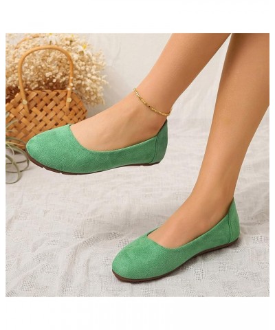 Pumps Shoes Women High Heel Espadrille Ballet Flats Women's Business Casual Shoes Gold Flats Green $12.23 Flats