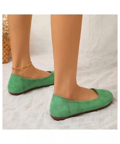 Pumps Shoes Women High Heel Espadrille Ballet Flats Women's Business Casual Shoes Gold Flats Green $12.23 Flats