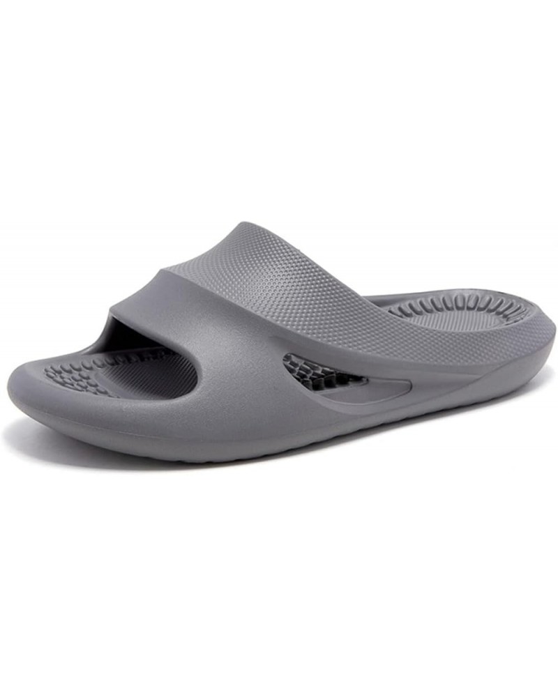 Home Slippers for Men Women Foot Relief Massage Non-Slip Water-Proof Quick Drying Sandals 042 Dark Gray $11.87 Sandals