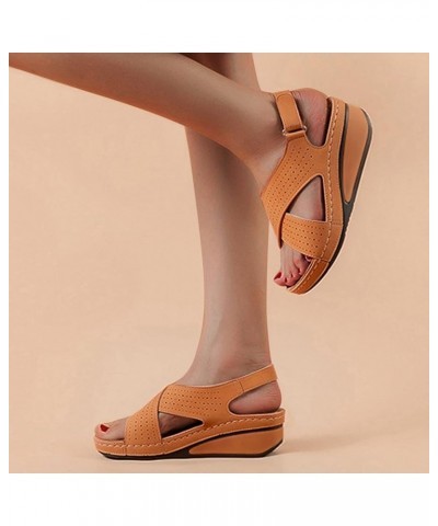 Orthopedic Shoes for Women Slip On Summer Sandals for Women 2024 Flat Sandals for Women Dressy Summer Heel Arch Support Women...