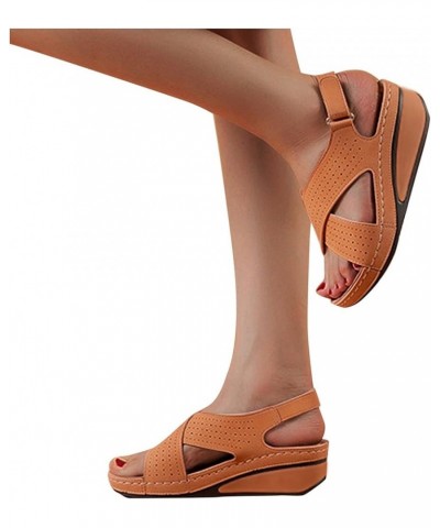 Orthopedic Shoes for Women Slip On Summer Sandals for Women 2024 Flat Sandals for Women Dressy Summer Heel Arch Support Women...