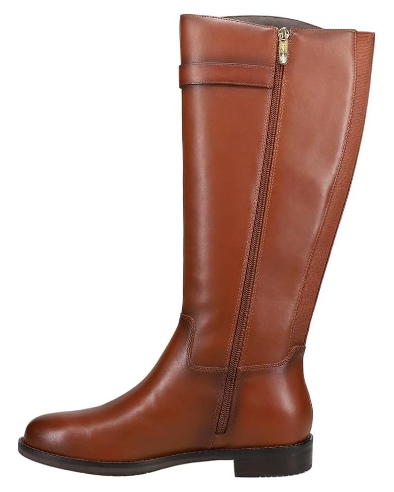 Womens Aubrey Knee High Boot Medium Brown Leather $33.40 Boots