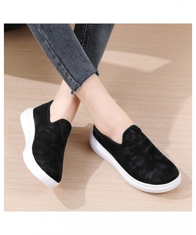 Leisure Women's Slip On Travel Soft Sole Comfortable Shoes Outdoor Shoes Runing Fashion Sports Sneaker for Women Black $13.90...