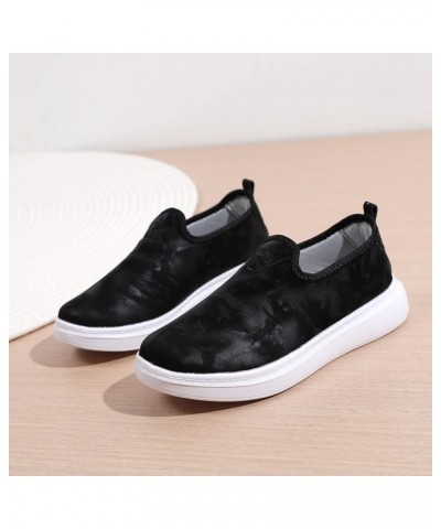 Leisure Women's Slip On Travel Soft Sole Comfortable Shoes Outdoor Shoes Runing Fashion Sports Sneaker for Women Black $13.90...