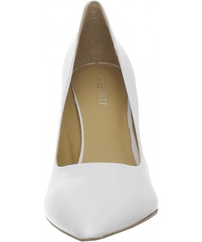 Womens Flax Pointed Toe Pump White Kid Leather $27.67 Pumps