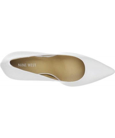 Womens Flax Pointed Toe Pump White Kid Leather $27.67 Pumps