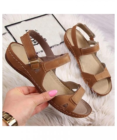 Platform Wedge Sandals Women Dressy, Comfortable Walking Sandals for Women, Womens Arch Support Sandals Orthotic Walking Sand...