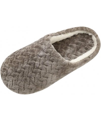 Fuzzy Slippers fpr Women Comfy Fleece House Slippers with Memory Foam, Slip-on House Shoes for Indoor Outdoor Coffee $9.72 Sl...