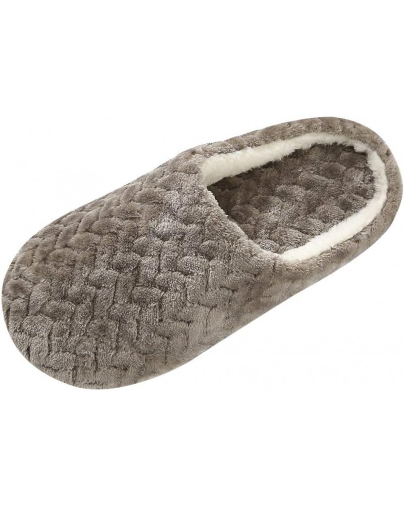 Fuzzy Slippers fpr Women Comfy Fleece House Slippers with Memory Foam, Slip-on House Shoes for Indoor Outdoor Coffee $9.72 Sl...