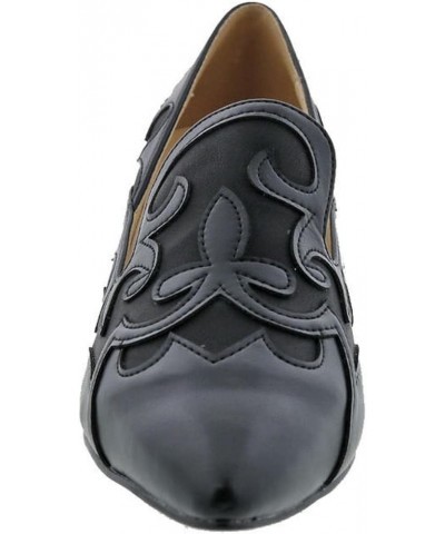 Bengal Women's Fleur De Lis Comfort Pump Black Faux Leather/Black Microsuede $32.10 Pumps