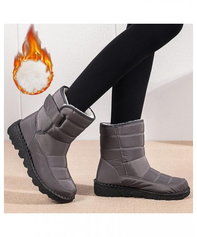 Women's Snow Boots Waterproof Insulated Womens Black Snow Boots Ankle Snow Boots Womens Size 8.5 Wide Women Boots Winter Slip...