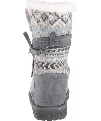 Women's Pull on Fashion Boot Light Grey $21.99 Boots