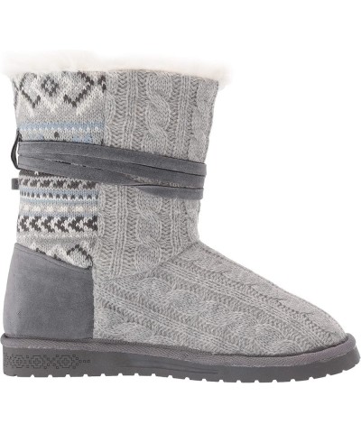 Women's Pull on Fashion Boot Light Grey $21.99 Boots