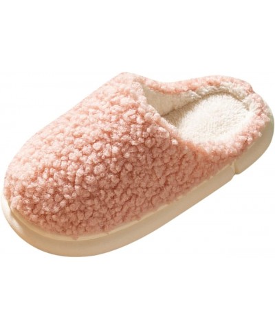 Womens Winter Warm Slipper,Slip On Plush Fuzzy Fluffy House Slippers Non Slip Cozy Indoor Outdoor Womens Slippers $11.96 Slip...