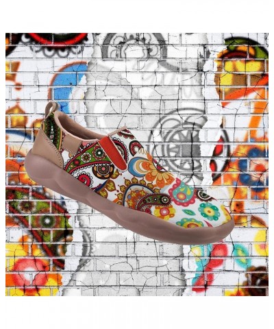 Women's Travel Shoes Slip On Sneakers Casual Cozy Loafers | Printing & Art Painted-2 $37.74 Loafers & Slip-Ons