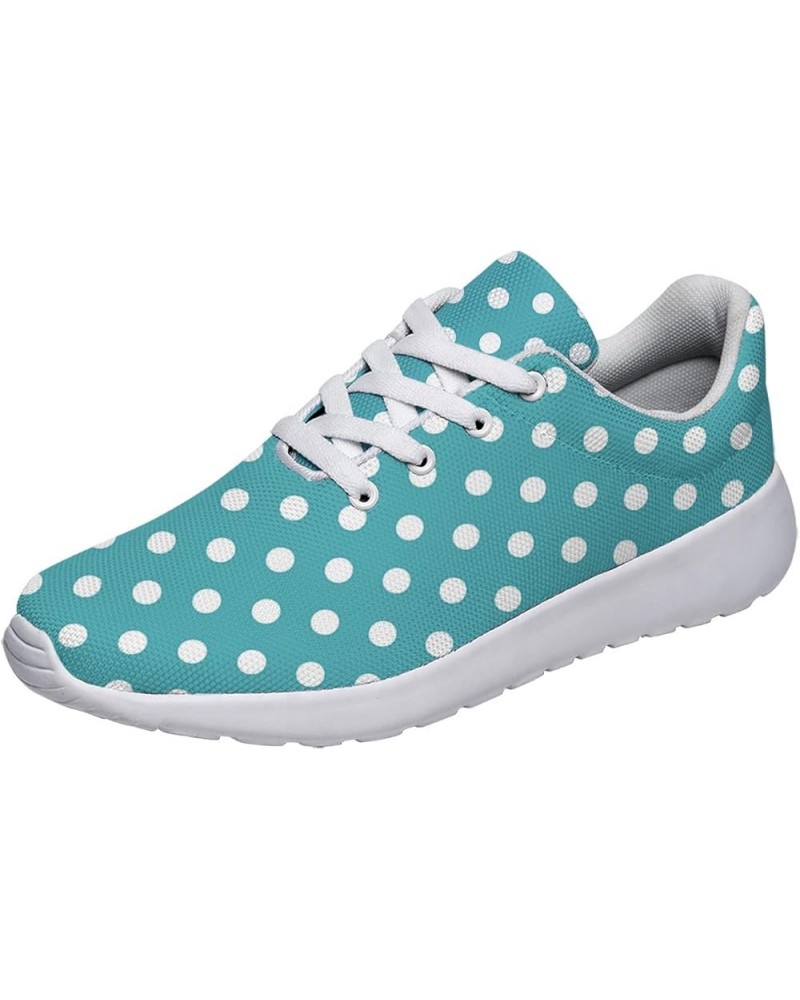 Polka Dot Shoes for Women Men Fashion Breathable Running Shoes Ladies Dots Sneakers Polka Dot White 77 $38.39 Athletic Shoes