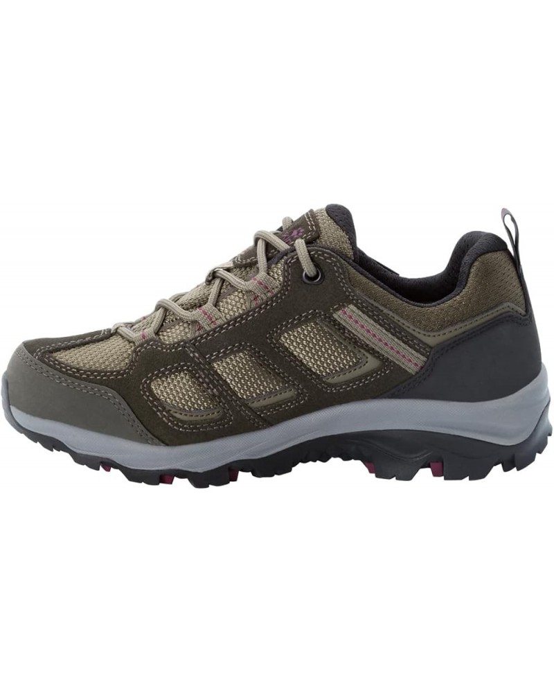 Women's Walking Shoe Khaki Burgundy $42.09 Outdoor Shoes