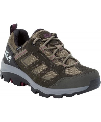 Women's Walking Shoe Khaki Burgundy $42.09 Outdoor Shoes