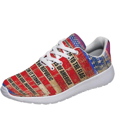 Men Women Fashion Sneakers Lightweight Breathable Running Shoes Sport Athletic Tennis Shoes I Pledge Allegiance to the of the...