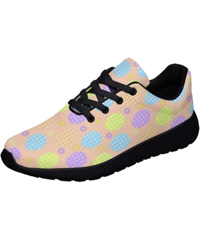 Easter Day Shoes,Colorful Easter Bunny Eggs Print Fashion Running Walking Sneakers Easter Day Black 44 $39.19 Fashion Sneakers