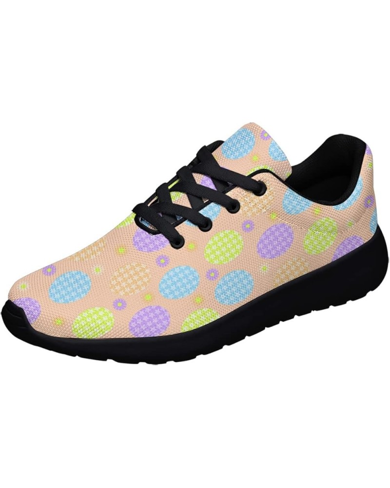 Easter Day Shoes,Colorful Easter Bunny Eggs Print Fashion Running Walking Sneakers Easter Day Black 44 $39.19 Fashion Sneakers