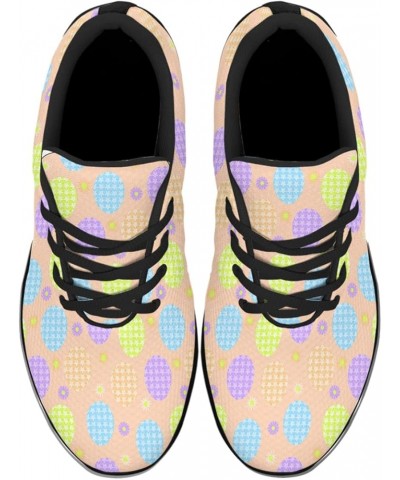 Easter Day Shoes,Colorful Easter Bunny Eggs Print Fashion Running Walking Sneakers Easter Day Black 44 $39.19 Fashion Sneakers