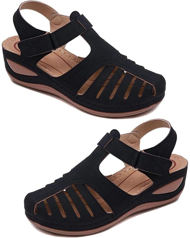 Sandals for Women Casual Summer Slide Hollow Out Comfy Sandals Shoes Summer Beach Thick-Soled Women's Ladies Fashion Wedges H...