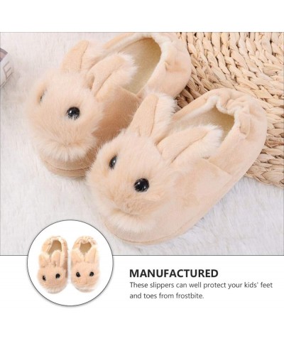 1 Pair of Bunny Slippers for Women Cute Rabbit Ear Plush Slippers Non-Slip Fluffy Bunny Slipper Indoor Warm Plush Animal Shoe...