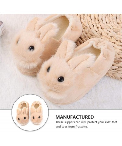 1 Pair of Bunny Slippers for Women Cute Rabbit Ear Plush Slippers Non-Slip Fluffy Bunny Slipper Indoor Warm Plush Animal Shoe...