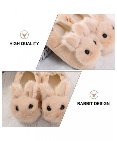 1 Pair of Bunny Slippers for Women Cute Rabbit Ear Plush Slippers Non-Slip Fluffy Bunny Slipper Indoor Warm Plush Animal Shoe...