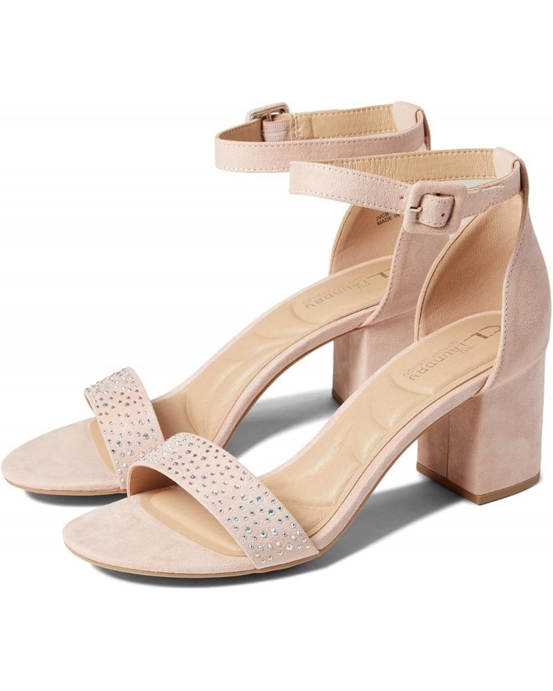 Women's Jolly Star Stones Heeled Sandal Blush $24.29 Sandals