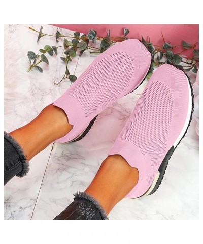 Walking Shoes for Women Fashion Comfortable Mesh Platform Wedge Slip On Sock Sneakers Running Tennis Hiking Outdoor Sports At...