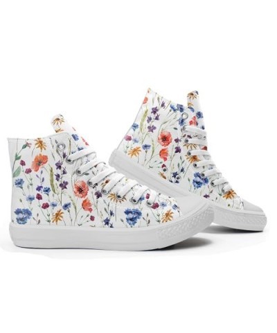 Basic Blank Flowers Canvas Shoes Low top Classic Style Women Fashion Sneakers (6.5) 14.5 $35.60 Fashion Sneakers