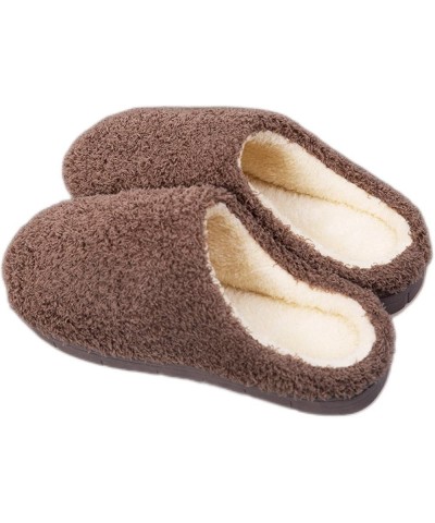 Plush Cotton Slippers Men's and Women's Winter Thick Bottom Thermal Slippers Indoor Home Wool Slippers Home Couple Floor Slip...