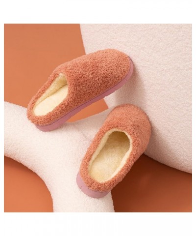 Plush Cotton Slippers Men's and Women's Winter Thick Bottom Thermal Slippers Indoor Home Wool Slippers Home Couple Floor Slip...