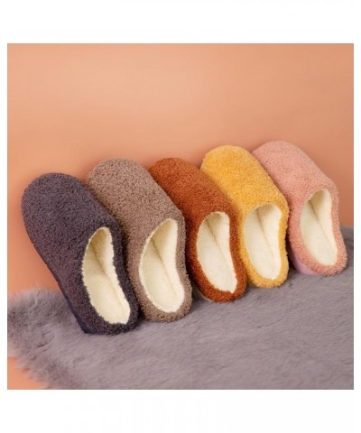 Plush Cotton Slippers Men's and Women's Winter Thick Bottom Thermal Slippers Indoor Home Wool Slippers Home Couple Floor Slip...