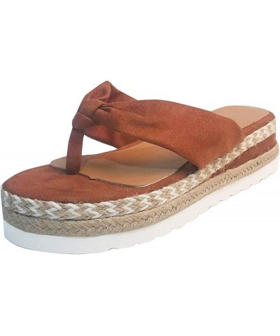 Beige Flip Flops Women Dressy Open Toe Slippers For Womens Sandals Beach Sandals Women Sandals Comfortable Sa K-brown $17.61 ...