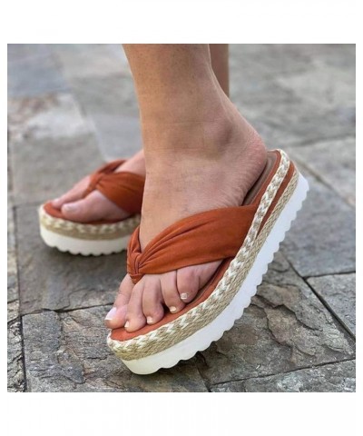 Beige Flip Flops Women Dressy Open Toe Slippers For Womens Sandals Beach Sandals Women Sandals Comfortable Sa K-brown $17.61 ...