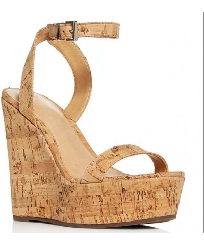 High Heels Fashion Sandals Ankle Buckle Wedge Ladies Party Shoes Dress Shoes-Wood Color||44 39 Wood Color $45.35 Sandals