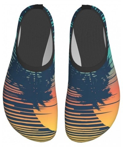 Non-Slip Water Shoes Quick-Dry Aqua Socks Barefoot Shoes for Beach Surf-Sunset Summer with Tropical Tree Fashion $18.56 Athle...