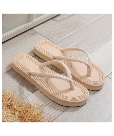 Women Slippers Straw Imitation Herringbone Sandals Fashionable Beach Flat Heel Flip Womens Boot Slippers Indoor Beige $31.84 ...