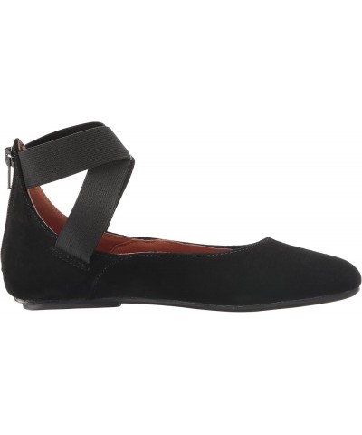 Women's Monica Ballet Flat Black Suede $15.47 Flats