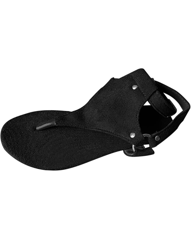 Flip Flops For Women,Sandals For Flat Feet with Arch Support Thong Style Flip Flops Sandals for Comfortable Black $12.39 Sandals