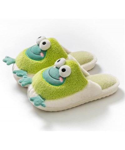 Slippers for Women Cute Fluffy Slippers Memory Foam House Slippers Warm Plush Bedroom Anti-Slip House Shoes Green $14.92 Fash...