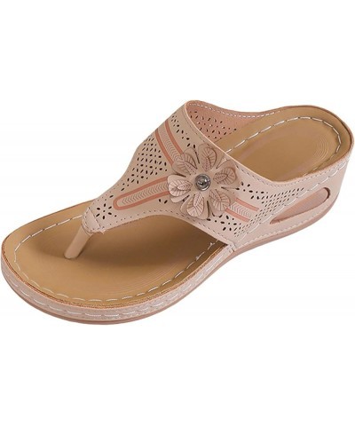 Womens Sandals Shoes Dressy Casual Orthopedic Platform Wedge Sandals Beach Boho Sandals Orthopedic Sandals 8-nrny-khaki-e $13...