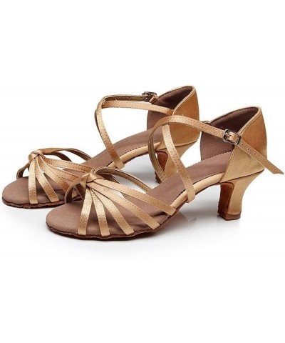 Prom Shoes Shoes Dance Latin Dance Salsa Ballroom Women's Women's high Heels Lace up Heels Women (Brown, 7.5) 7 Khaki $17.51 ...