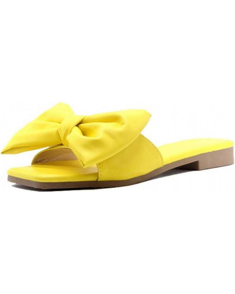 Women's Sandal Wedge Platform Sandals Adjustable Flip Flops Roman Ankle Strappy Zip Up Flats Walking Sandals LS4 Yellow $11.4...