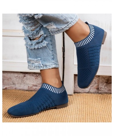 Casual Shoes for Walking Pointy Toe Flats for Women Ballet Flats for Toddler Girls Mesh Walking Loafers Blue $16.92 Loafers &...